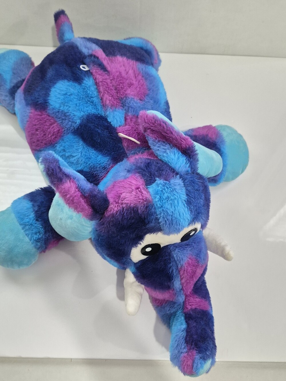 Plush Blue & Purple Elephant Stuffed Toy - Kids Plush Comfort Pal